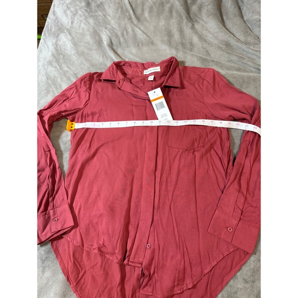 NWT Alexander Jordan Size Small Button‎ Down Shirt Formal Mauve Dusty Red - Picture 4 of 7